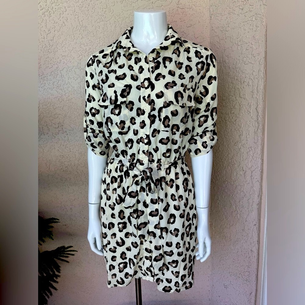 Leopard Shirt Dress